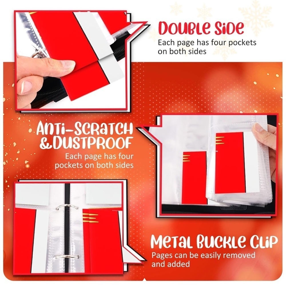 Red and White bag for storing cards! - Picture 2 of 5
